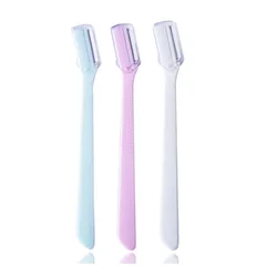 Hot Sell Women Eyebrow Razor Stainless Steel Blades Facial Eyebrow Hair Trimmer Razor Face Eyebrow Shaper Shaver