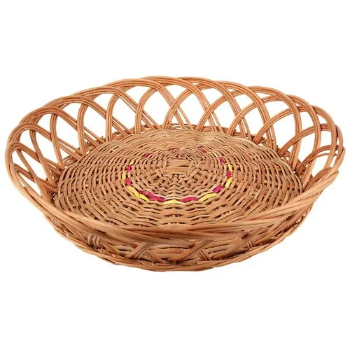 Trend Selling Rattan Basket Traditional Bowl Shaped Flower Basket Decorative Multipurpose Rattan Basket for Storage and Gifting