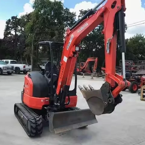 Fairly Used 18KW 3 Ton U35-4 Kubota Excavator Digging Machine / Mini Crawler Excavator For Sale