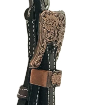 Топ-тренд лошадиный кожаный Западный головной убор с бусинами индивидуальные изделия для лошадей кожаная