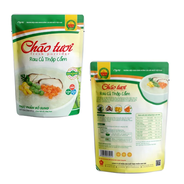 Mixed Vegetables Fresh Porridge baby porridge Best supplier No preservatives ready to eat packing in bag from Vietnam