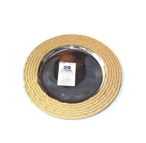 Handmade And Decorative Design Charger Plates For Serving Food And Dinner In Wedding Party