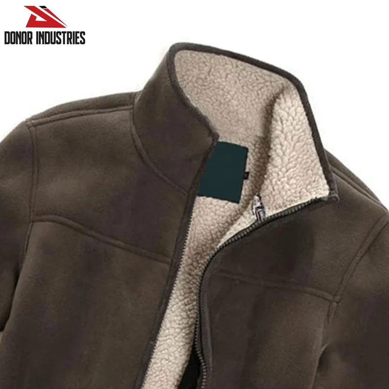Custom New Design Plus Size Outdoor Wear Fleece Jacket Men Zipper Over Sized Heavyweight Puller Fleece Jacket
