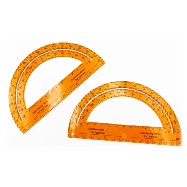 15cm 180/360 degree 6 Inch protractor for school