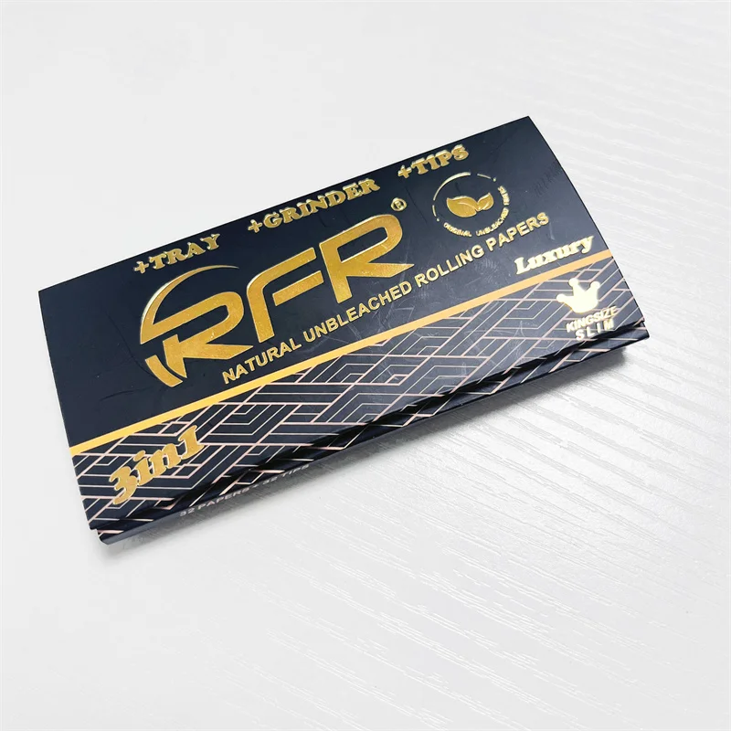 RFR Brand 3 in 1 Grinder+Filter+Paper Smoking King Size Rolling Papers