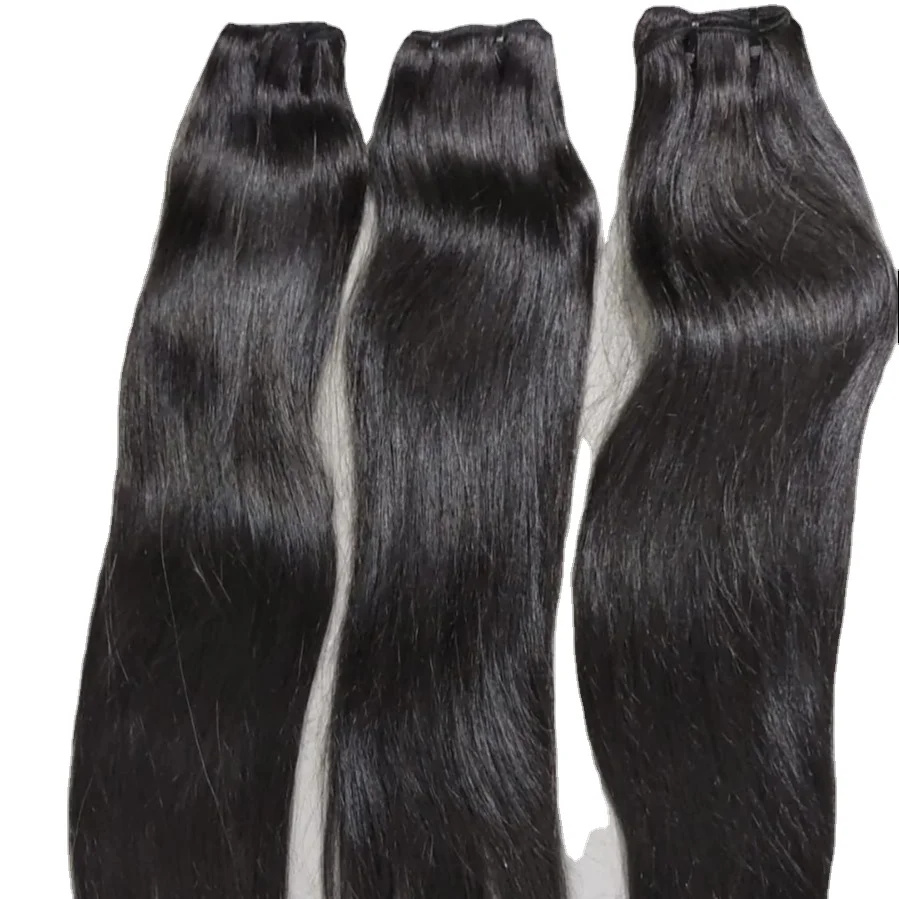 Raw Indian Hair Directly From India Virgin Straight 100 Human Hair Weave Unprocessed Cuticle Aligned Hair