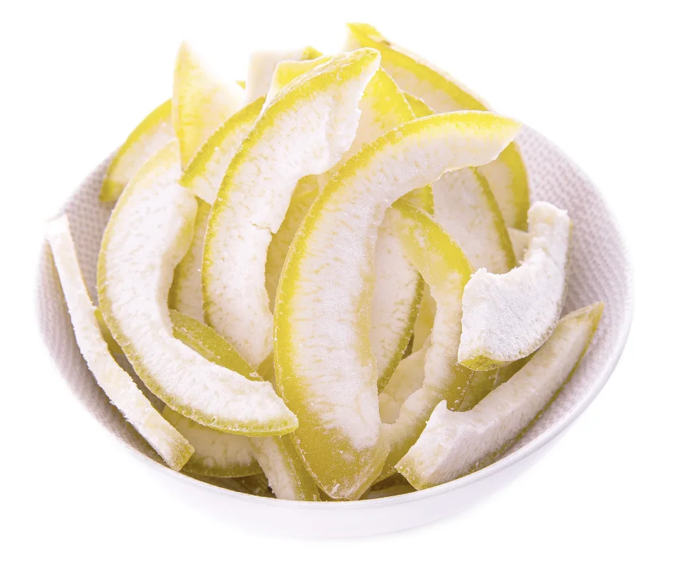 Dried pomelo skin natural color sliced eat healthy FOB factory best seller Thailand food grade