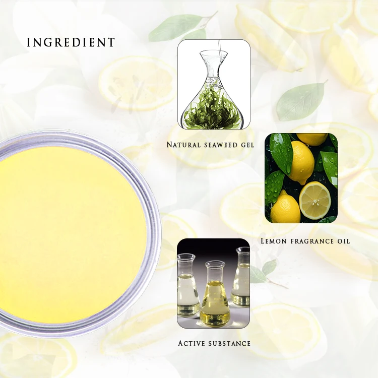 105g Solid Fresh lemon fragrance Eliminate odor gel air freshener for bathroom