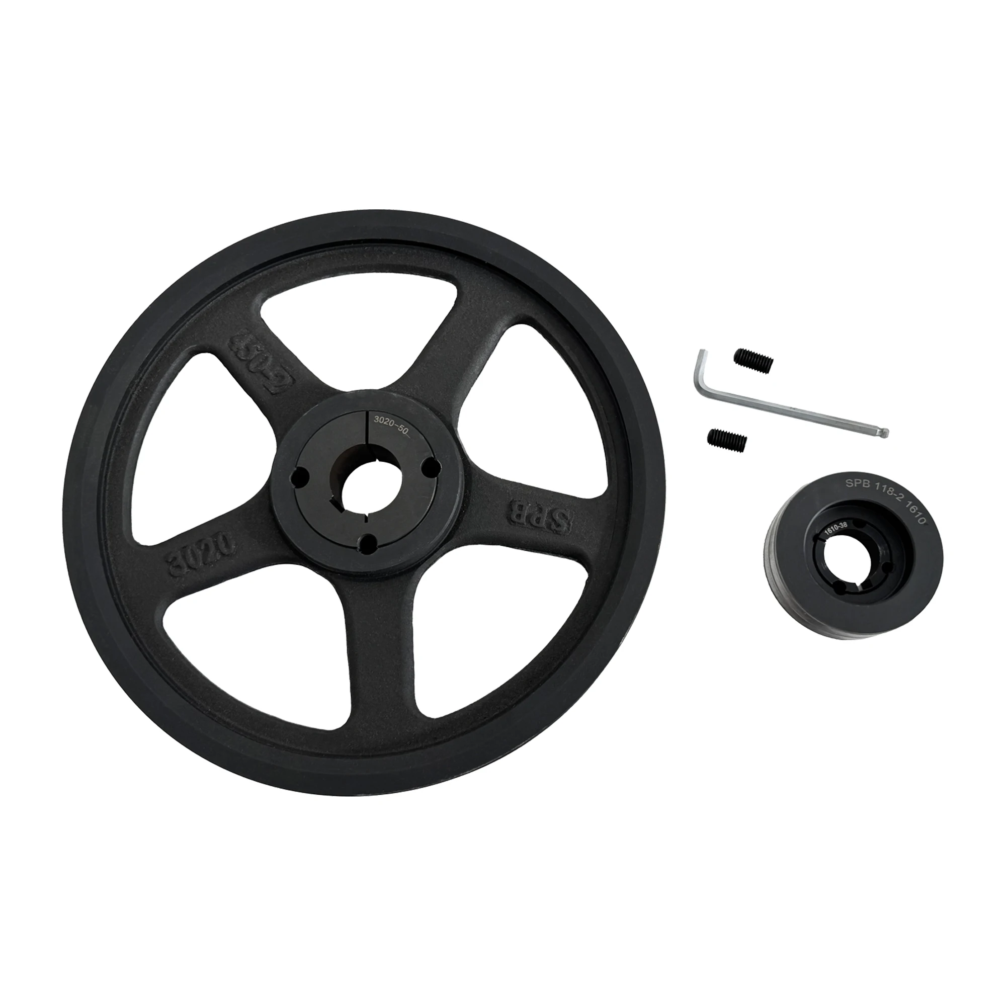 OEM Factory Cast Iron Double Groove Pulley for Industrial Machinery Parts