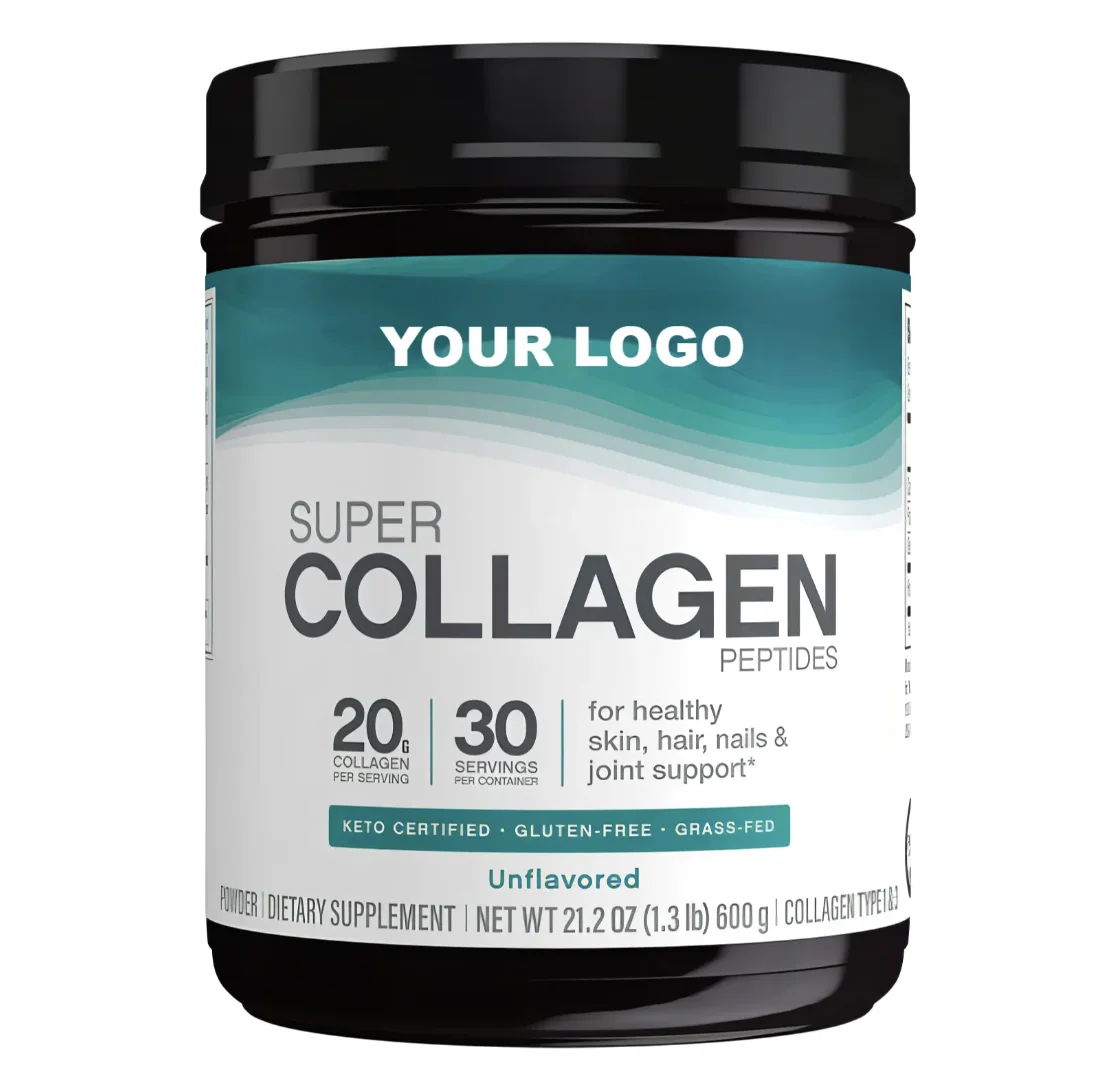 Collagen Powder GMO& Gluten Free Grass-Fed For Healthy Skin, Hair, Nails And Joint Support OEM ODM Private Label
