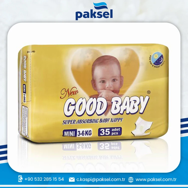 Waterproof Good Baby Dry Surface Super Absorbing Baby Diaper Mini 3 to 6 kg  20 Nappies Good Baby Diapers