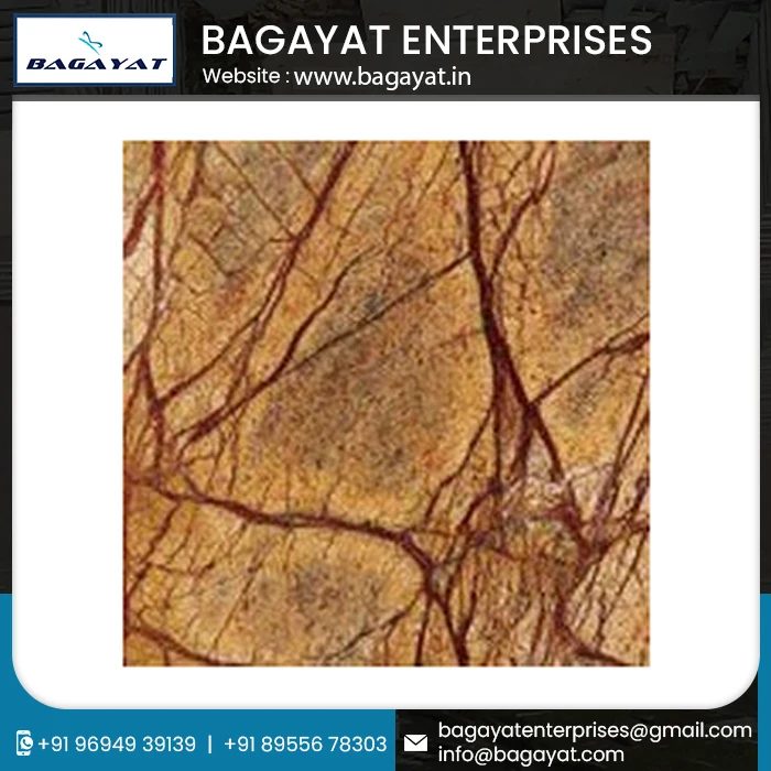 Standard Decorative Fully Polished Home Interior Rain Forest Brown Marble Bagayat Wholesale Manufacturer