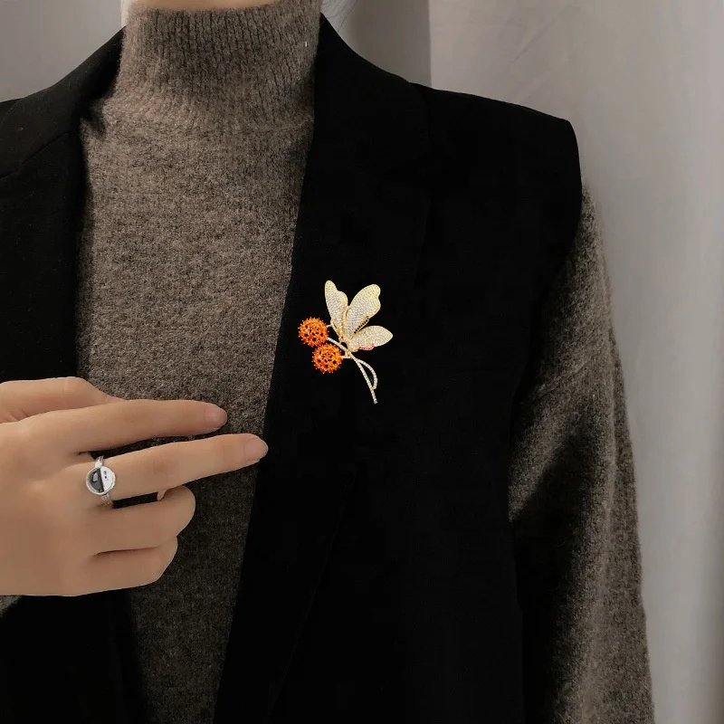 Diamond insert metal badge simulation new design lapel pin factory custom enamel pin