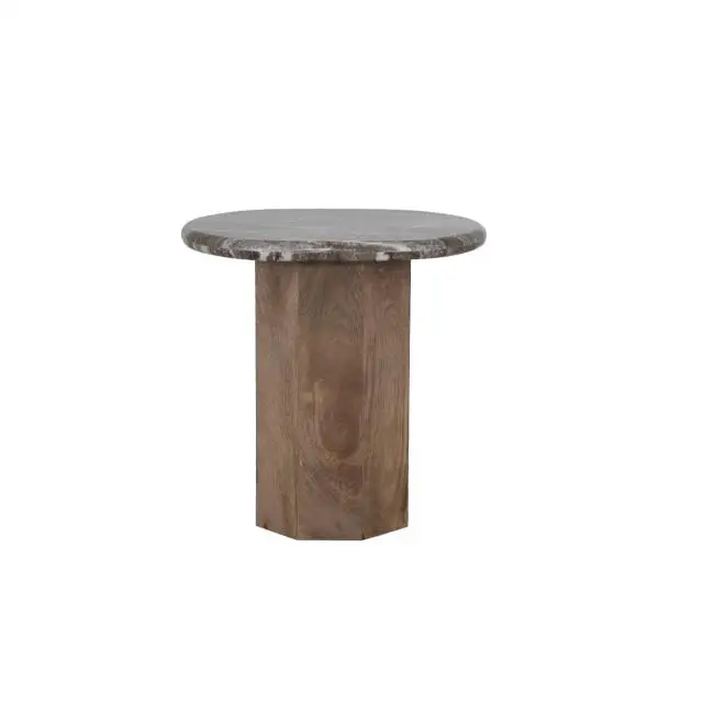 Toronto Stone Wood Side Table Best Quality Modern Designer Collection Bedroom Furniture Nightstands Traditional Style Home Use