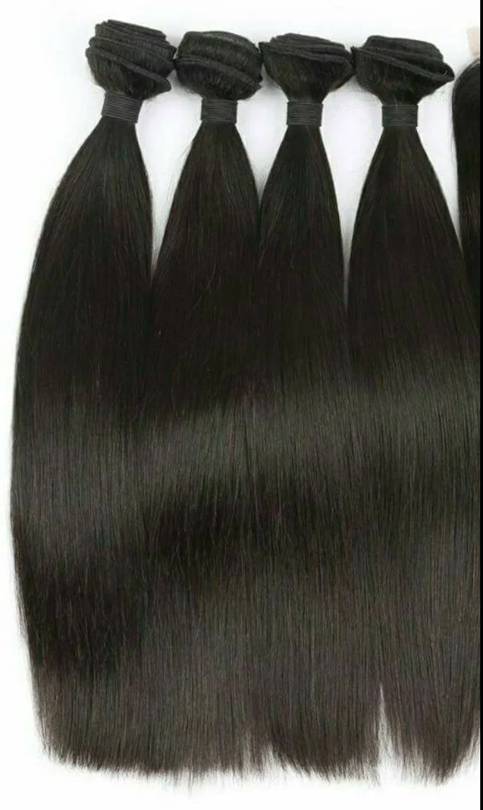 Premium Quality Straight Hair With Thick Quality Indian Human Hair Extensions Available at Wholesale Price For Export Sale