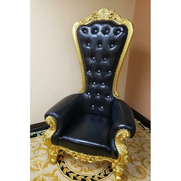 White Back King Throne Chair Antique Throne Chairs on Sale LG20170808-10 Hot Sale Wedding Party Hotel Furniture Solid Wood