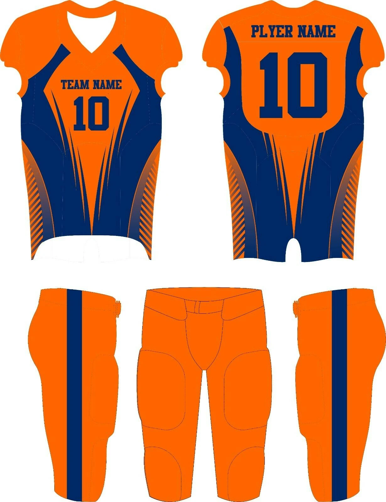 Custom Design Sublimation Print American Football Jersey Pant with Pads / Men Wholesale American football uniform