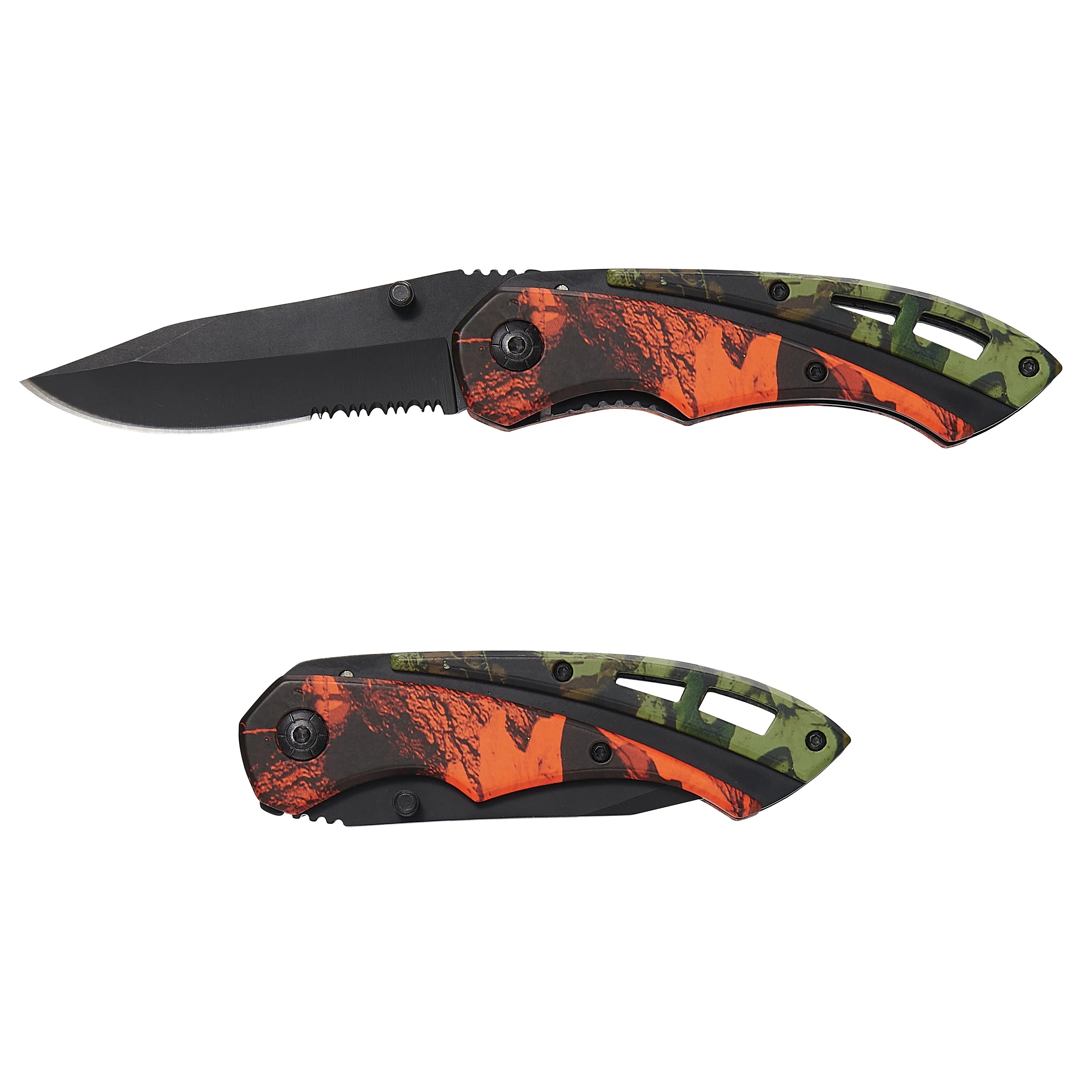 Lightweight Folding Utility Pocket Knife with Serrated Blade for Outdoor, Tactical, Survival and EDC
