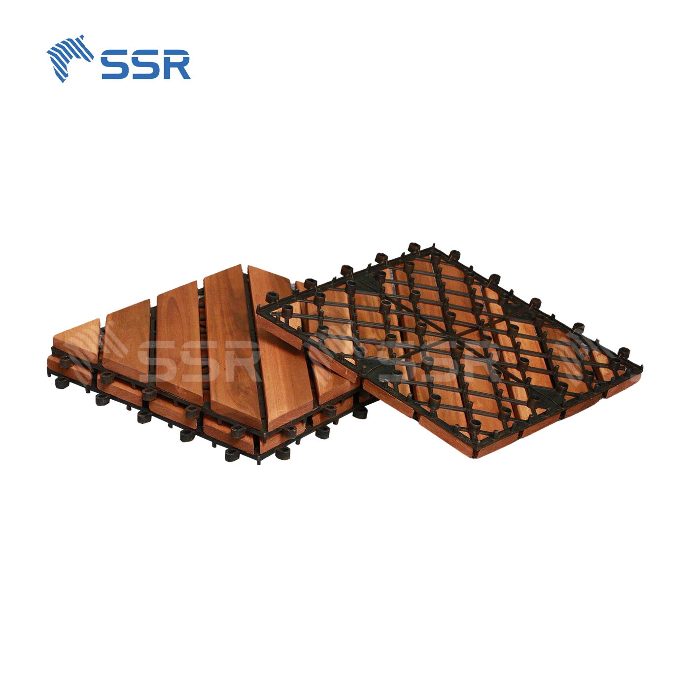 SSR VINA - acacia wood decking tiles - wood deck tiles outdoor floor tiles decking balcony garden patio outdoor made in Vietnam