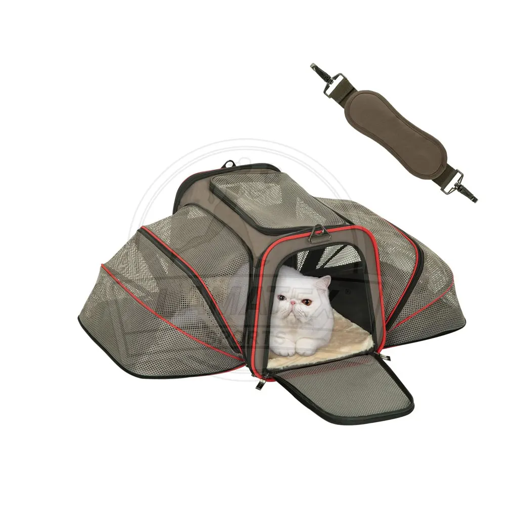 Best Selling Premium Quality Pet Cat Backpack Custom Made Comfortable Shoulder Straps Mesh Nylon Zipper Unique Print Design New