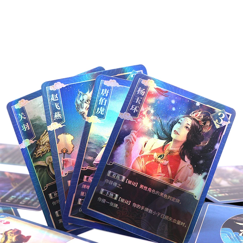 Custom Holographic Card Game Printing Foil Packaging Deck Collectible Anime Card Trading Cards