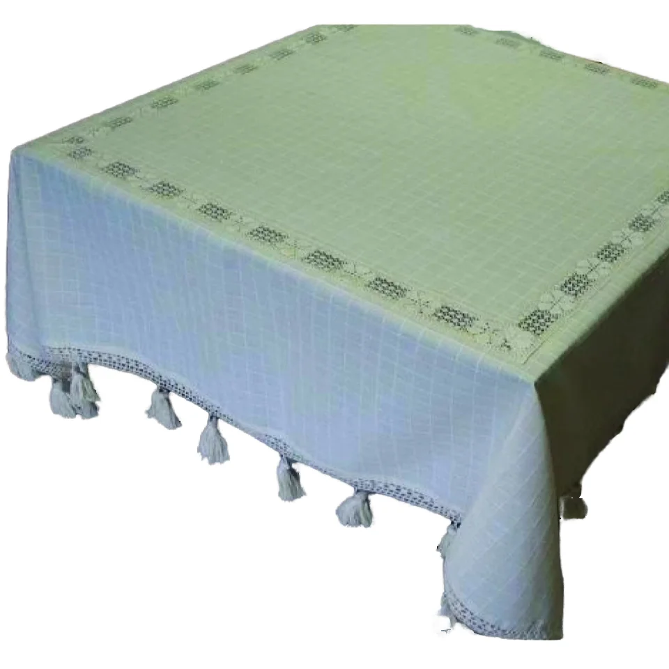 Luxury Tablecloth Lace Detailed Tablecloth Tablecloth 100% Turkish Cotton Embroidered Natural Best Product Worldwide Shipping
