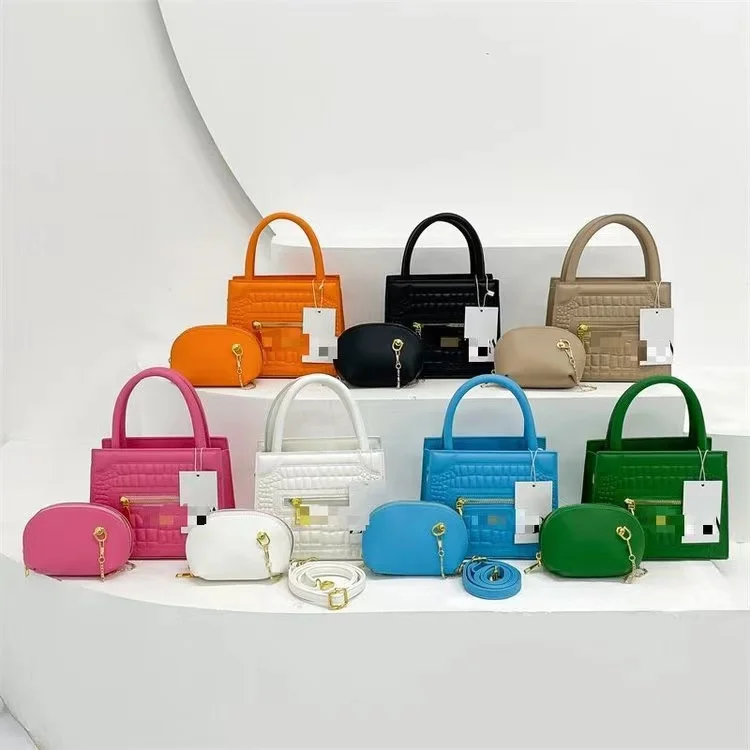 Designer's New Indentation Lad Shoulder Bag Two-piece Brand Candy Colors Letters Ladies Handbag Ladies Crossbody Bags Cheap.