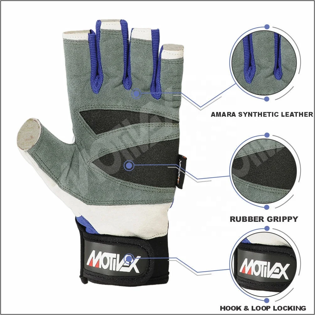 Sailing Gloves Reinforced Palm Fingers Yachting Kayaking Fishing Shooting Gloves Watersport Rock Climbing Boat Sail Race Glove