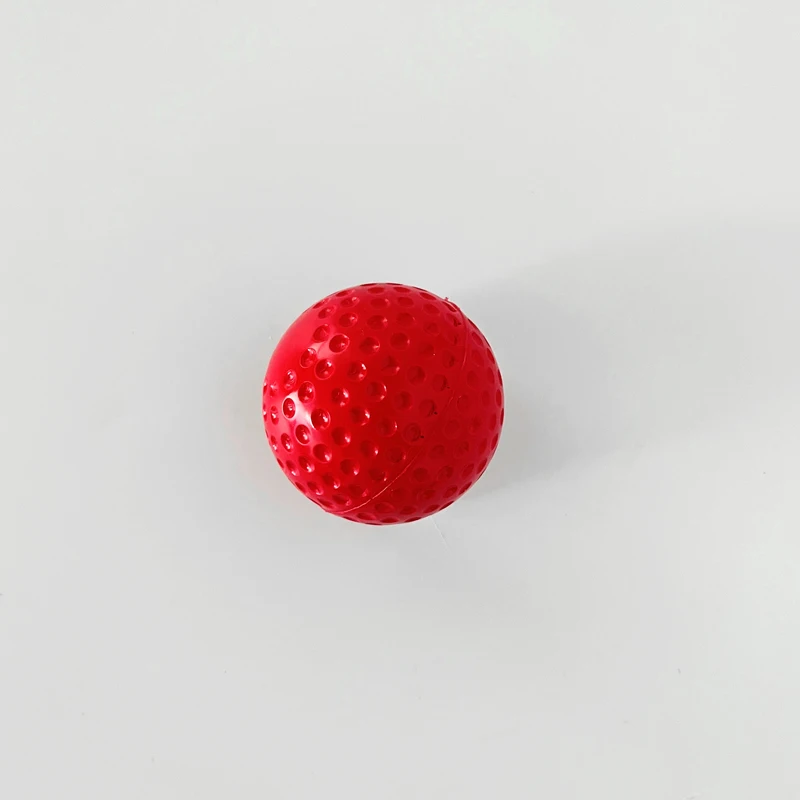 High quality 8 inch pu red dimpled pitching machine baseball balls