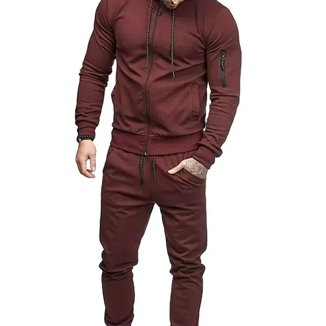 Men Slim Fit Tracksuit /Men Sweatsuit Custom Made Jogging Suit For Men Sports Tracksuit