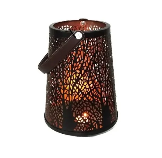 Leaf Design Perforated Iron Metal Tea Light Votive Holder Manufacturer Antique Finished Metal Tea Light Candle Holder