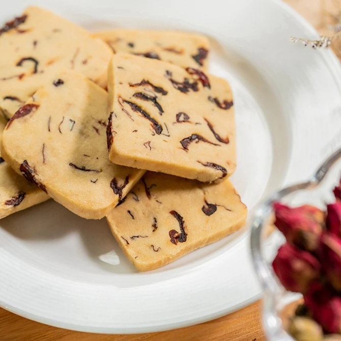 Manufacturers Wholesale Rose Cranberry Cookies Rectangle Wholesale Cookies