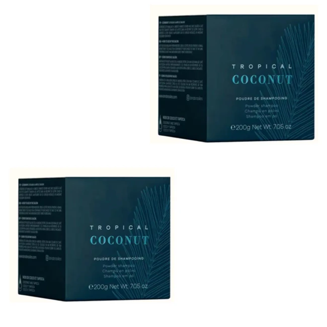 High Value Lana Brasiles Hair Care 200 gr / 7.05 oz. Cleansing Tropical Coconut Powder Shampoo
