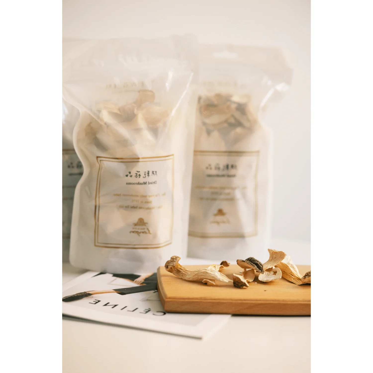 Great texture king trumpet eryngii exotic dried mushroom