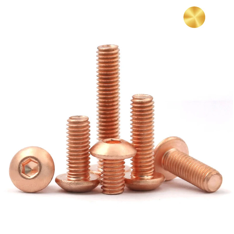H59 H62 H65 Stainless Steel 304 316 Hex Socket Pan Head Screw Button Head Screw carbon steel Fasteners factory DIN7380