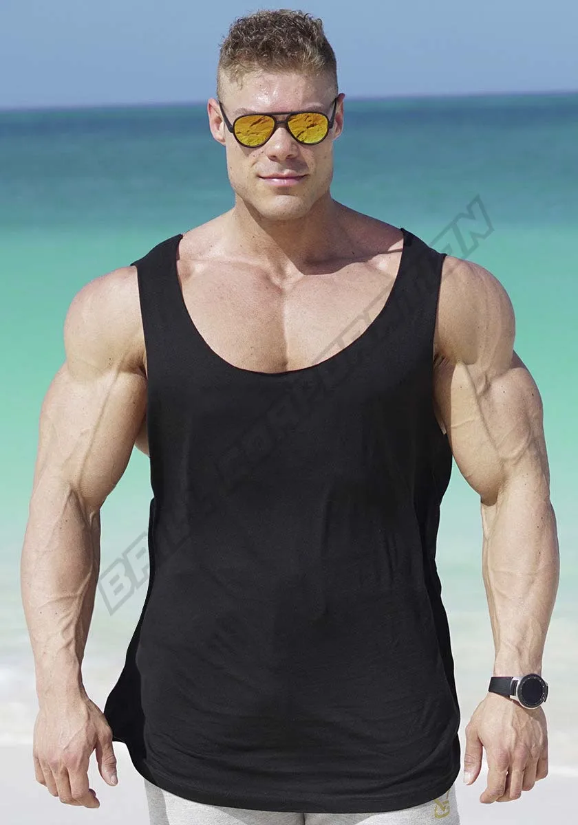 GYM KING классические негабаритные Топ без рукавов в винтажном стиле; Большие размеры мужские из джерсовой ткани детский комбинезон/майка для мужчин жилет бодибилдеров