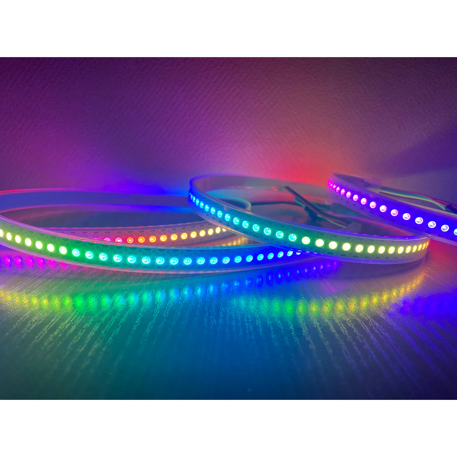 WS2812B 144LED RGB лента 5 м Cob светодиодный источник света силиконовый чехол IP67 герметичная адресная лента 24 В USB подключение сертифицированный UL
