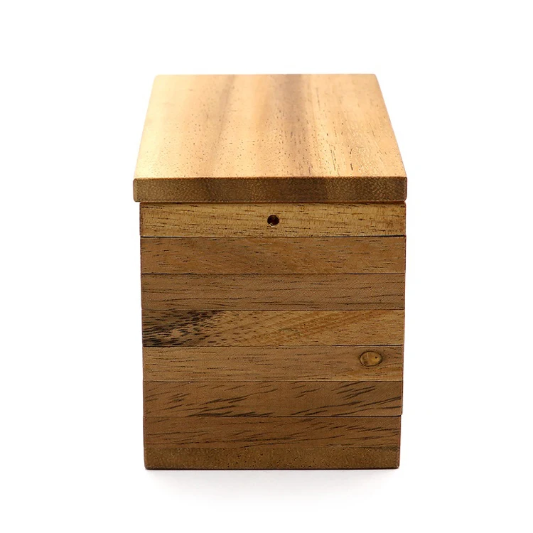 Leading Supplier of Excellent Quality Hot Selling Wooden Toy Box Compartment Puzzle Game Jigsaw Small Secret Safe Box