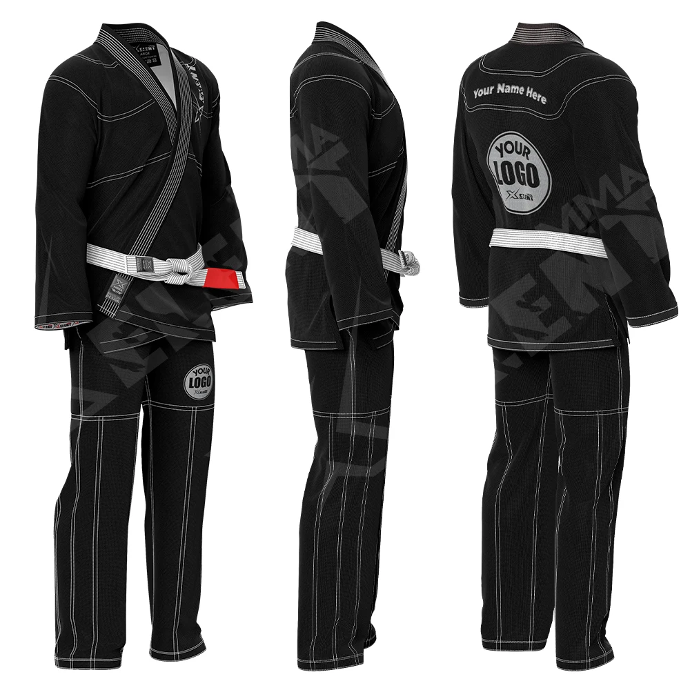 High Quality Black Custom Made Shoyoroll Gi Brazilian Jiu Jitsu Gi Bjj Adult Kimono Gi Professional Training Martial Art Uniform