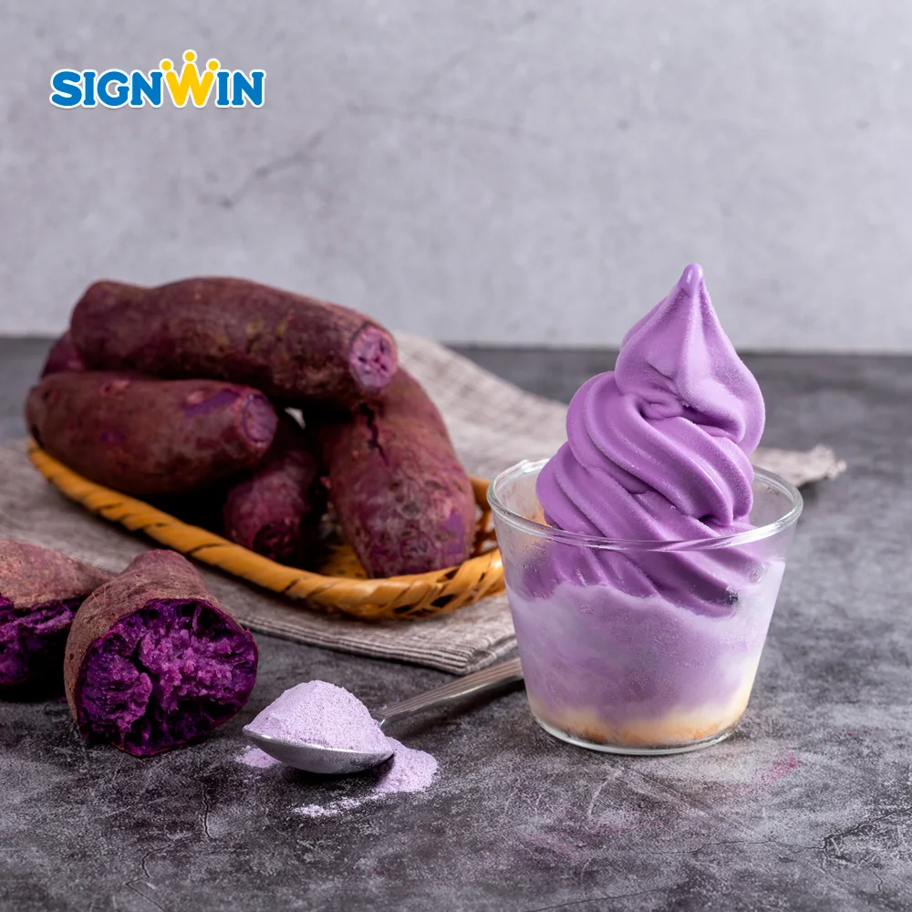 SIGNWIN-фиолетовый сладкий картофель мягкий порошок мороженого