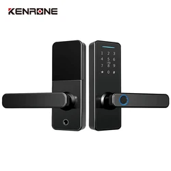 High Security Anti Theft Smart Door Lock  Blue Tooth Ttlock Electronic Fingerprint Smart Lock