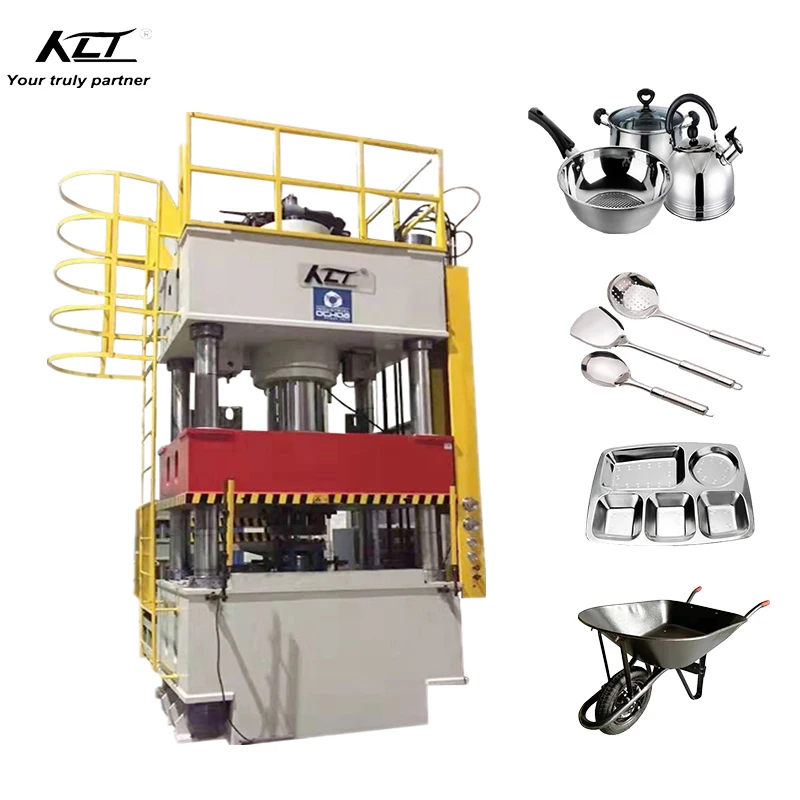Custom kitchen utensils making machine 400 ton four-columns hydraulic press