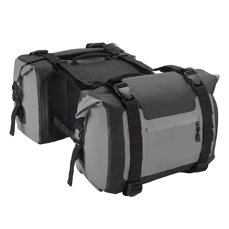 Roll top rider PVC custom waterproof delivery saddle tank bag motorcycle