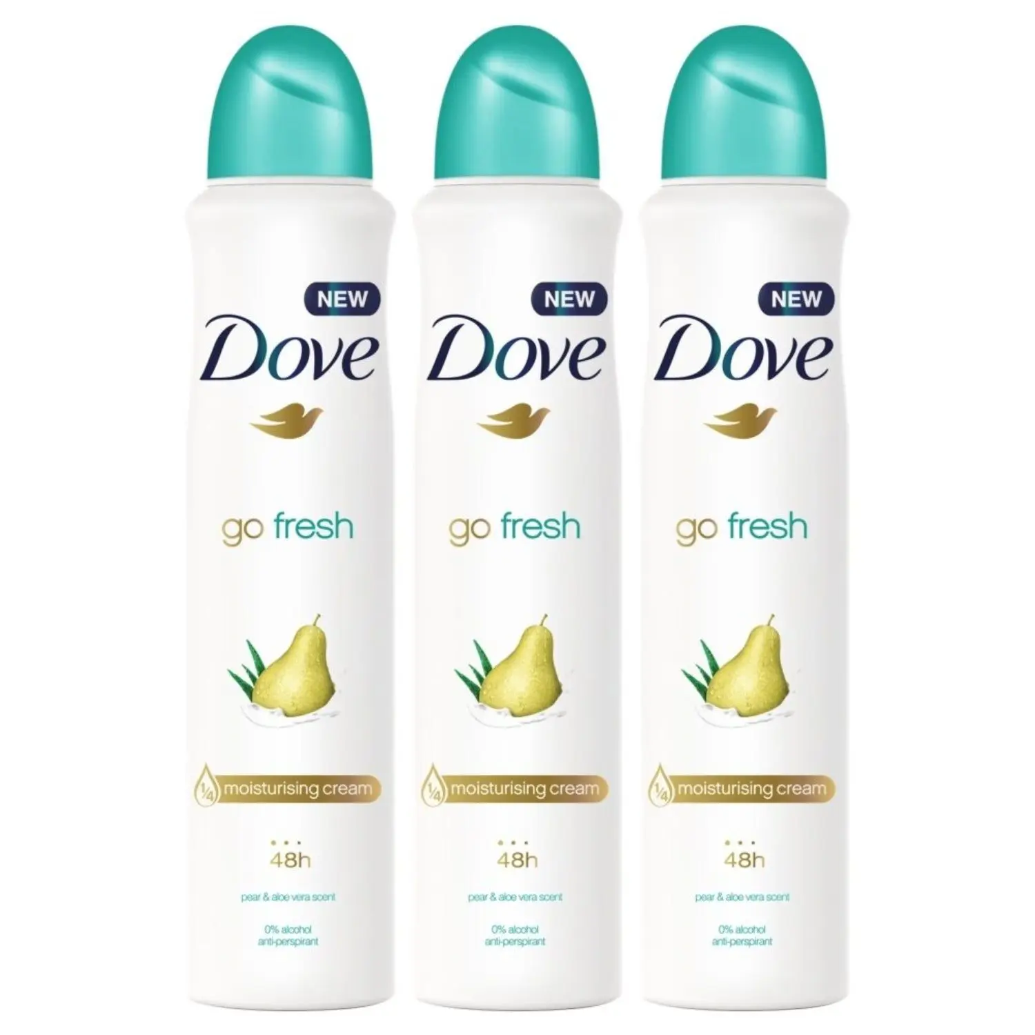 Dove Go Fresh Груша и алоэ вера дезодорант для тела спрей 150 мл (3 упаковки)
