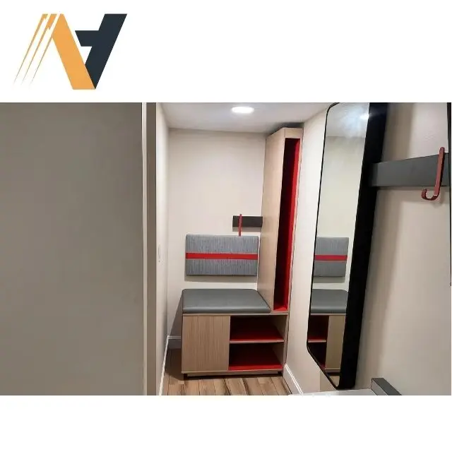 Modern Design US Market Hotel Furniture Set Hardwood Budget Inn Factory Provide OEM ODM Elegent & Luxury Styles Bedroom