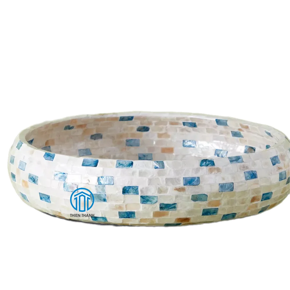 exquisite, handcrafted serving trays fashioned from natural mother of pearl, elegant design a touch of sophistication to home