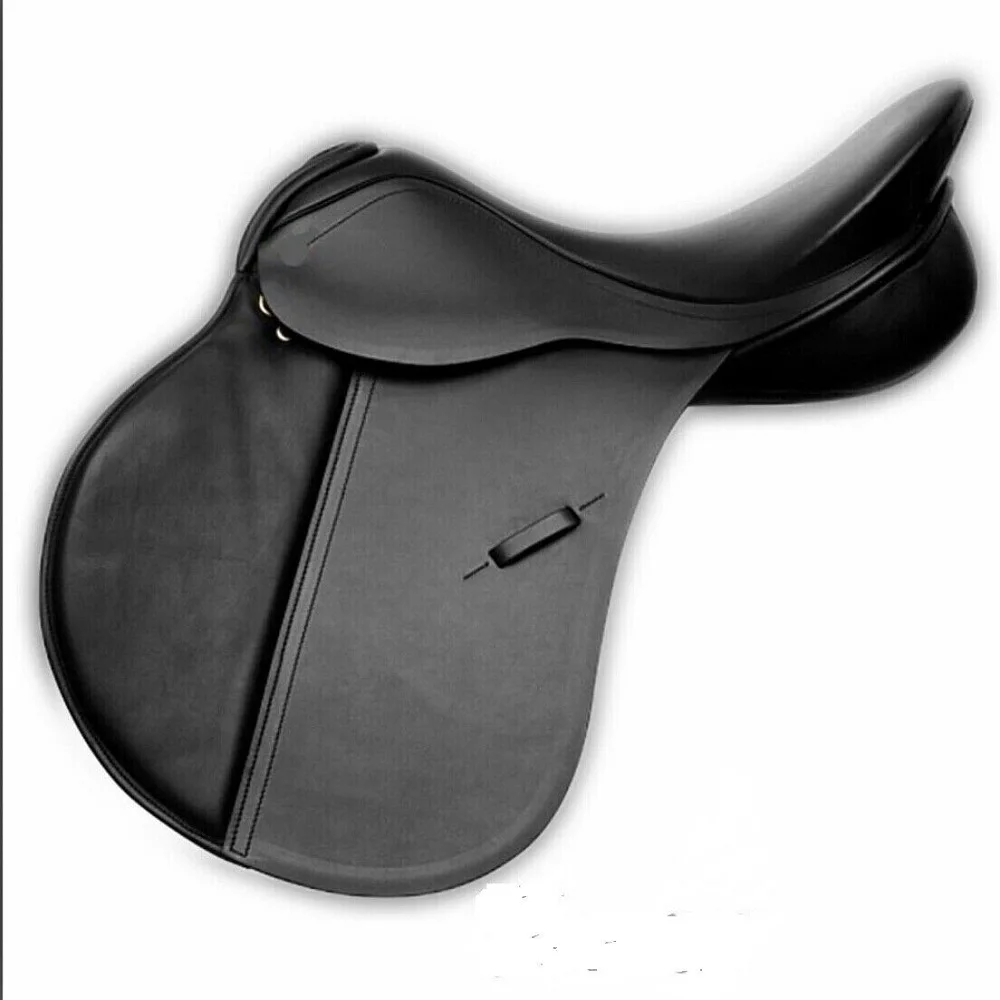 High Quality Leather Jumping Close Contact English Saddle Jump Leathers Stirrup+ Irons