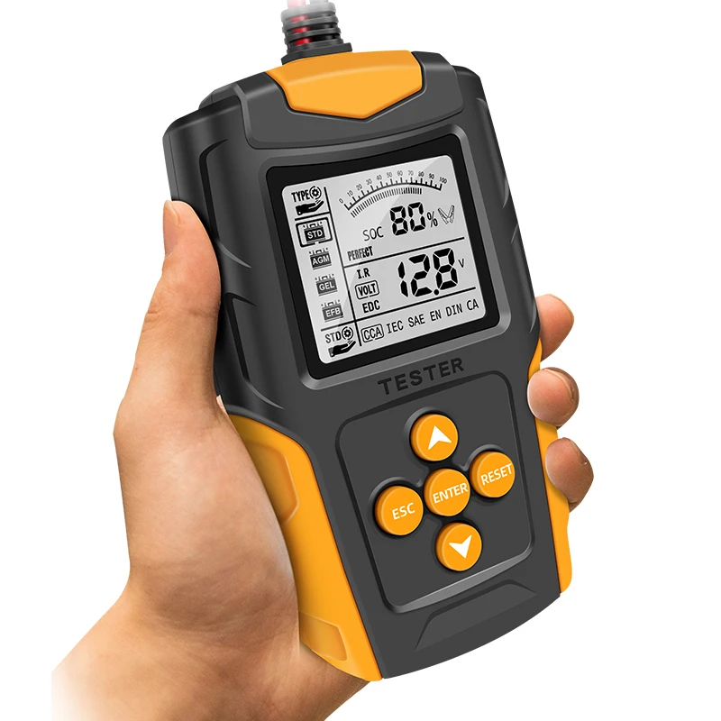 Full Function 12V24V Car battery tester LCD Battery Analyzer Test Tool Digital Analyzer Tester for Car Truck Motorcycle SUV Boat