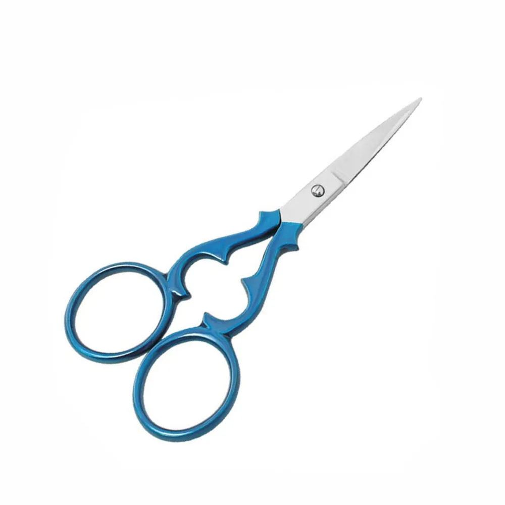 Customized Fancy Handle Stainless Steel Embroidery Scissors with Sharp Tip for DIY Sewing and Threading Needlework Shearing