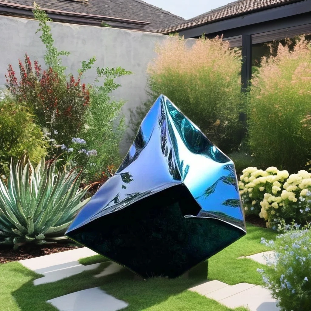 Пользовательские большой открытый сад украшения современного искусства металлическая абстрактная статуя куб из нержавеющей стали скульптура